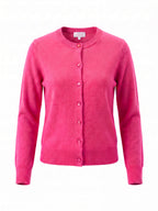 Camellia Fine Knit Wool & Cashmere Cardigan