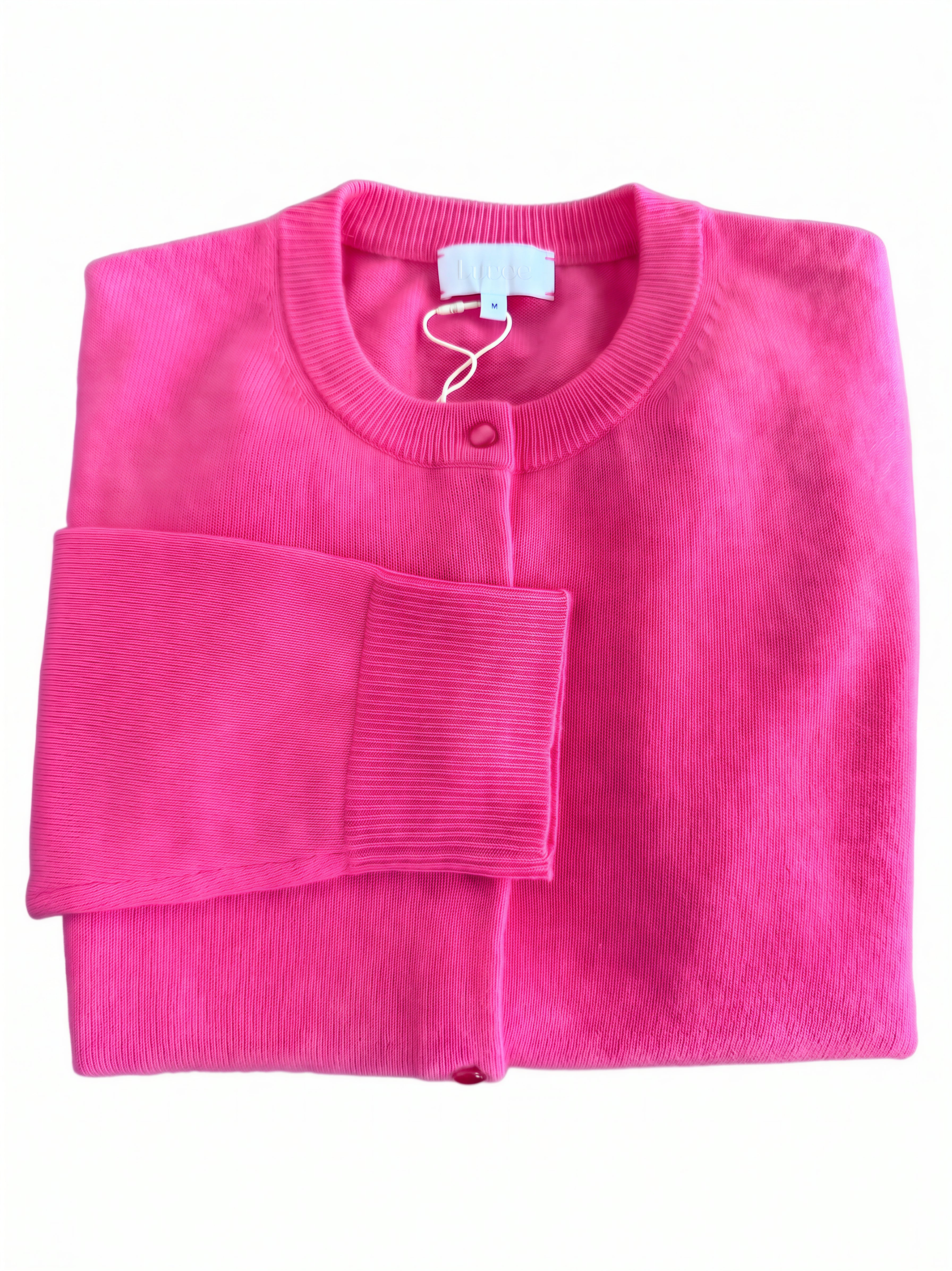 Camellia Fine Knit Wool & Cashmere Cardigan