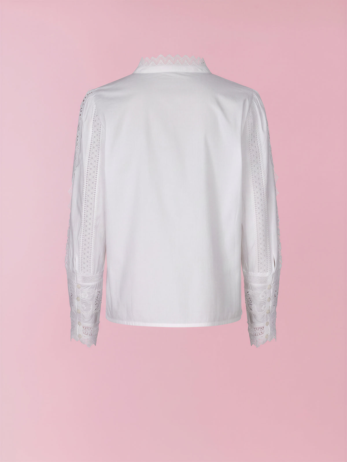 Ivy lace insert cotton blouse
