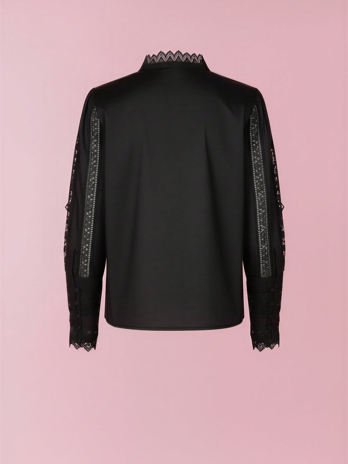Ivy lace insert cotton blouse